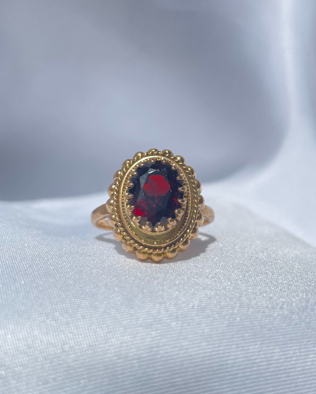 Bague Vintage Grenat &quot;May&quot;