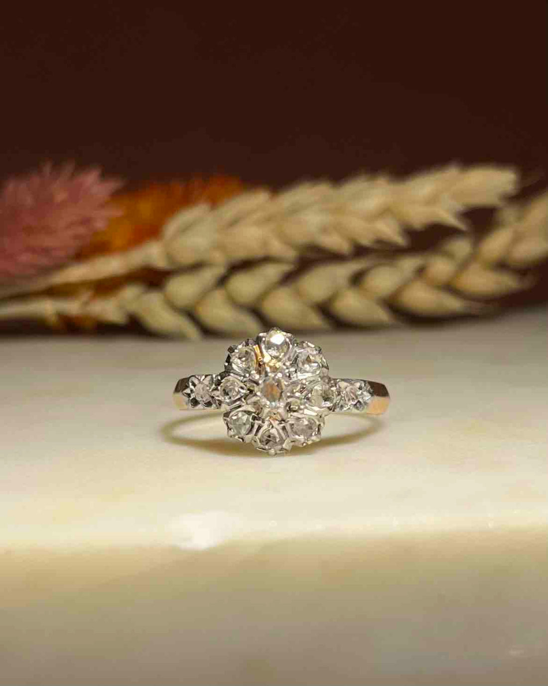 Bague Marguerite  Art-Déco Diamants &quot;Isabelle&quot;