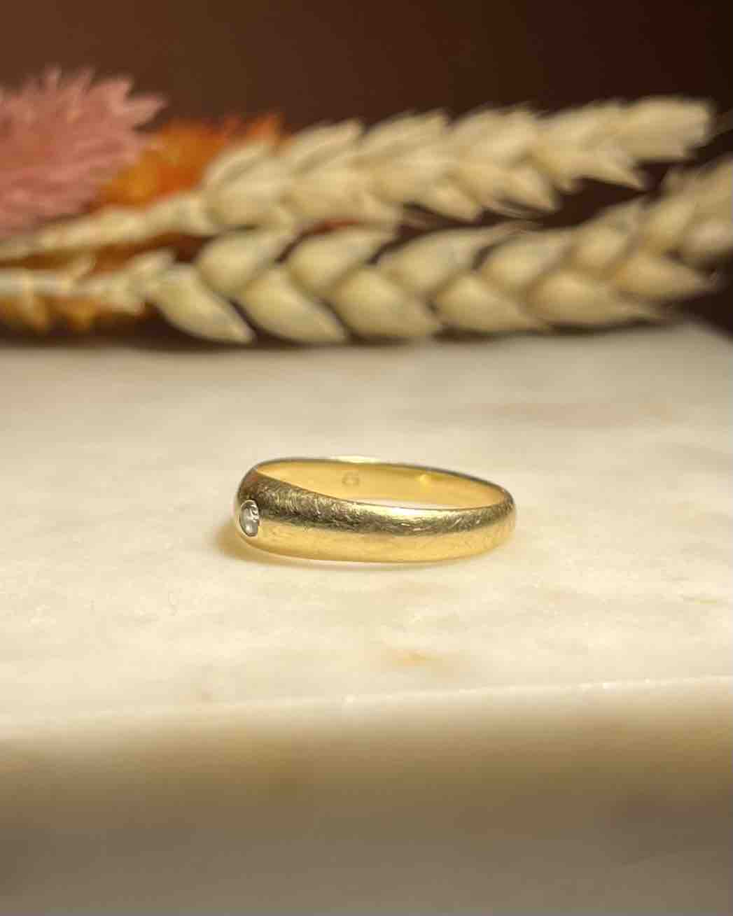 Bague jonc or &amp; Diamant "Milana"