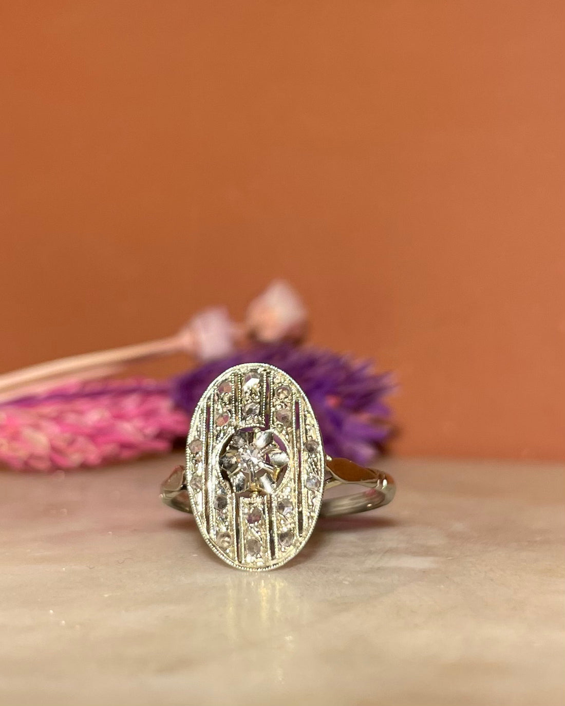 Bague Art-Déco Diamants &quot;Flavienne&quot;