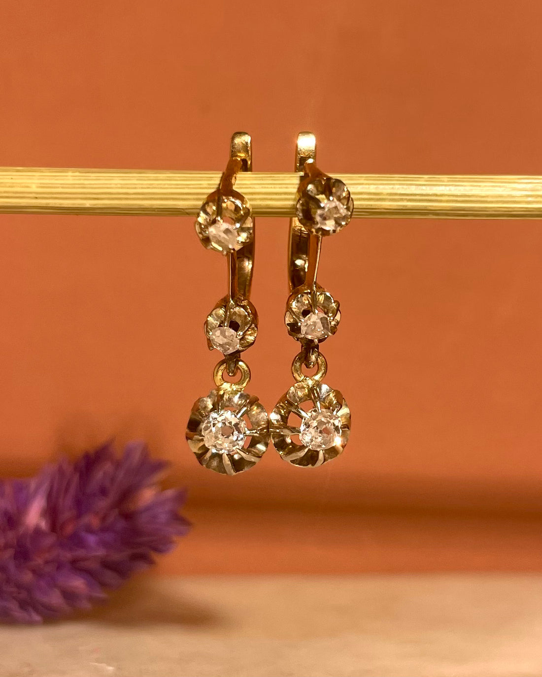 Dormeuses Diamants Vintage &quot;Vérane&quot;