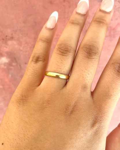 18-Carat Yellow Gold Wedding Band 3 mm "Romy"