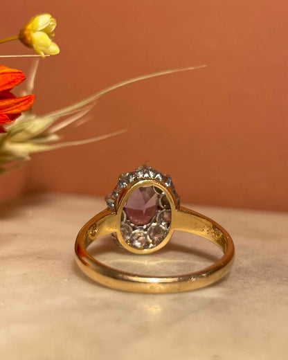 Bague Marguerite Améthyste  &amp; 10 Diamants &quot;Tayara&quot;