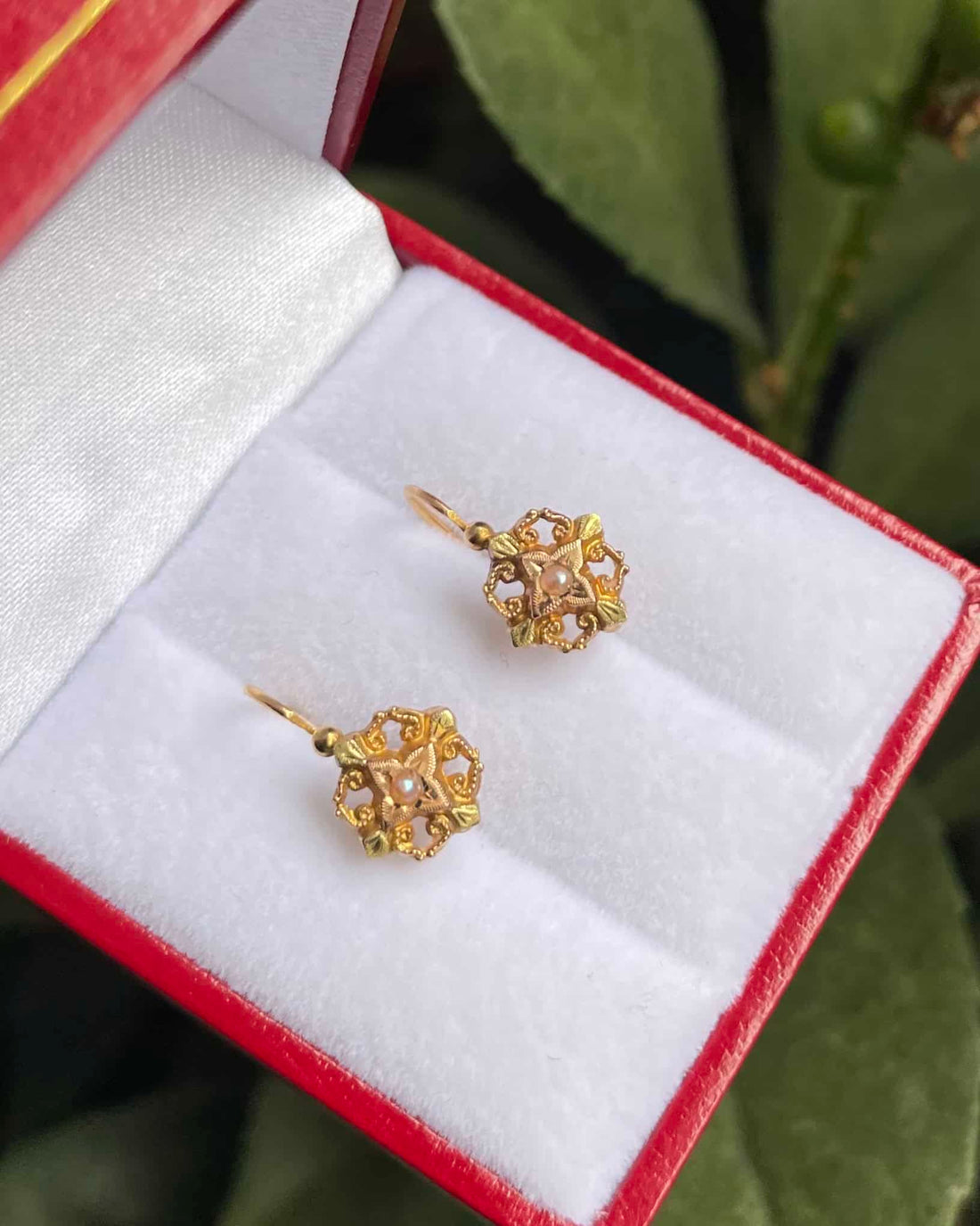 Dormeuses Vintage Perles &quot;Azariah&quot;