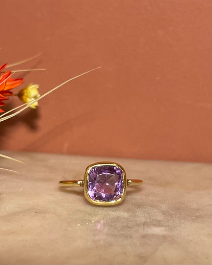 Bague Solitaire Améthyste 1.90 carat &quot;Hezia&quot;