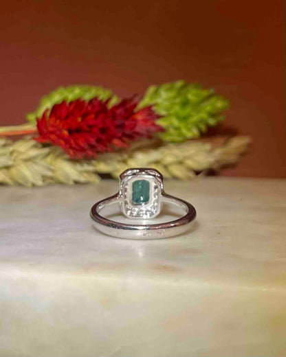 Bague Marguerite Émeraude et Diamants &quot;Beryn&quot;
