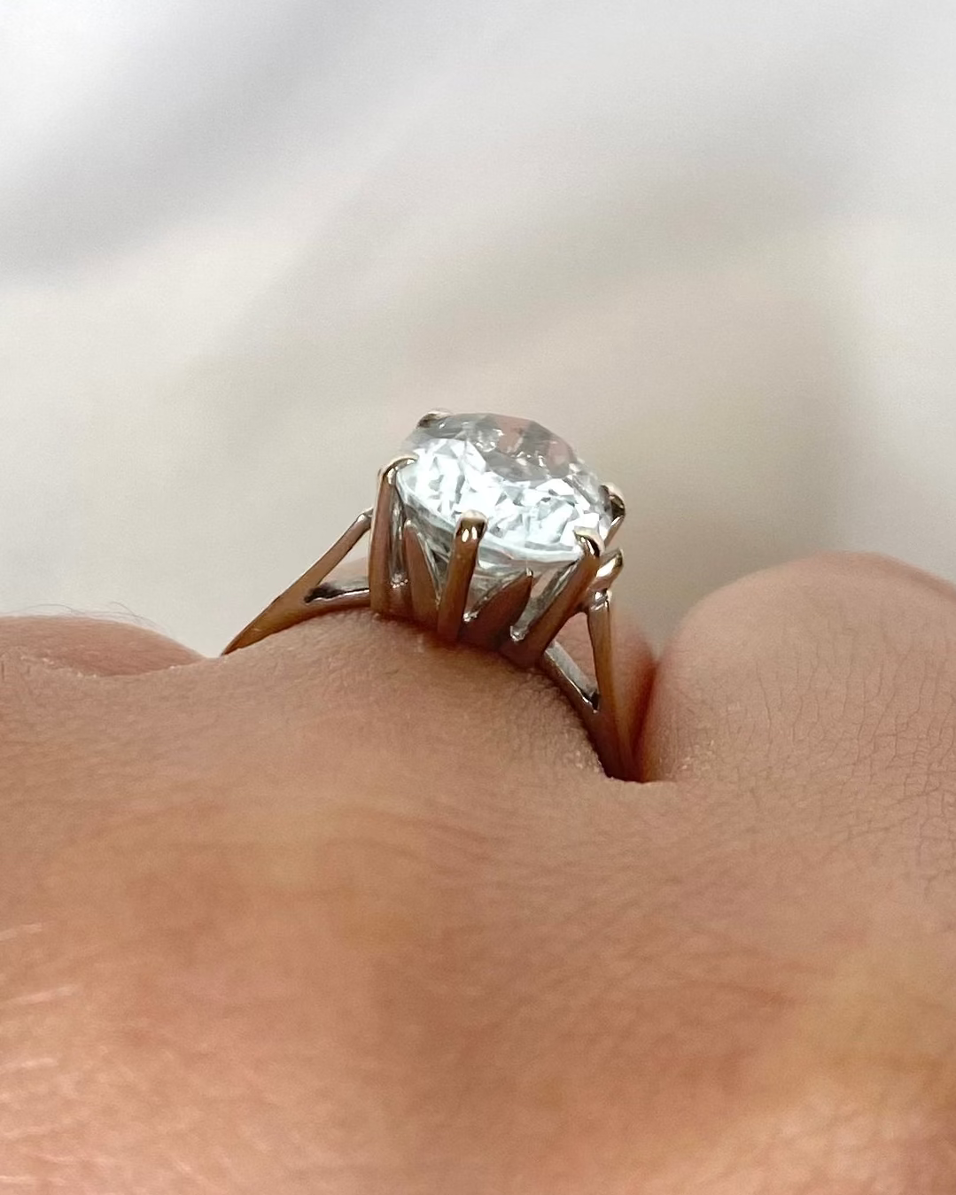 Bague Cocktail Aigue-Marine 2.90 carats "Belinda" - Elliade Paris