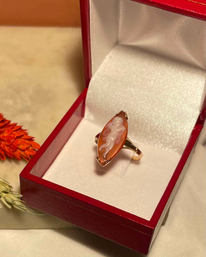 Anillo Cameo de Ágata Vintage "Sayuna"