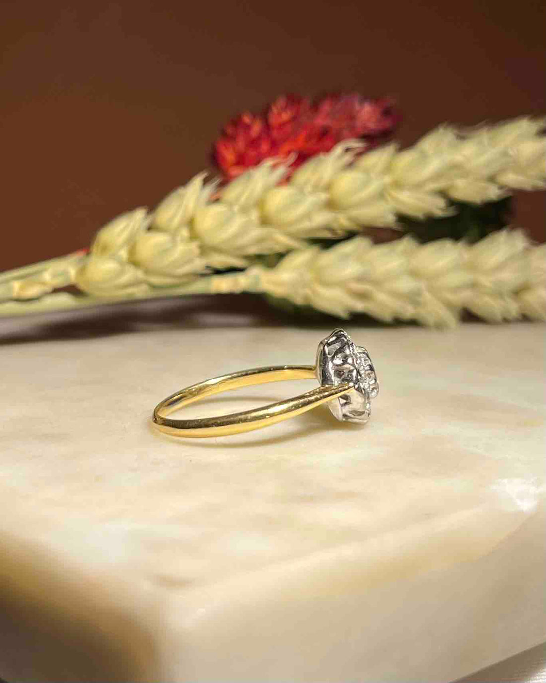 Bague Vintage Marguerite Diamants &quot;Gémima&quot;