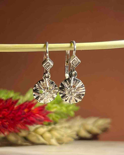 Dormeuses Diamants et Or &quot;Lavinia&quot;