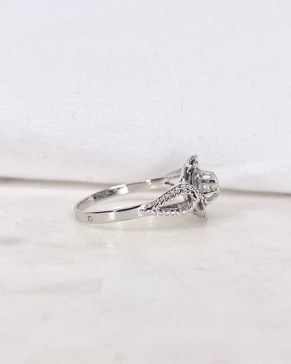 Bague Style Art-deco Solitaire Diamant &quot;Rhea&quot;