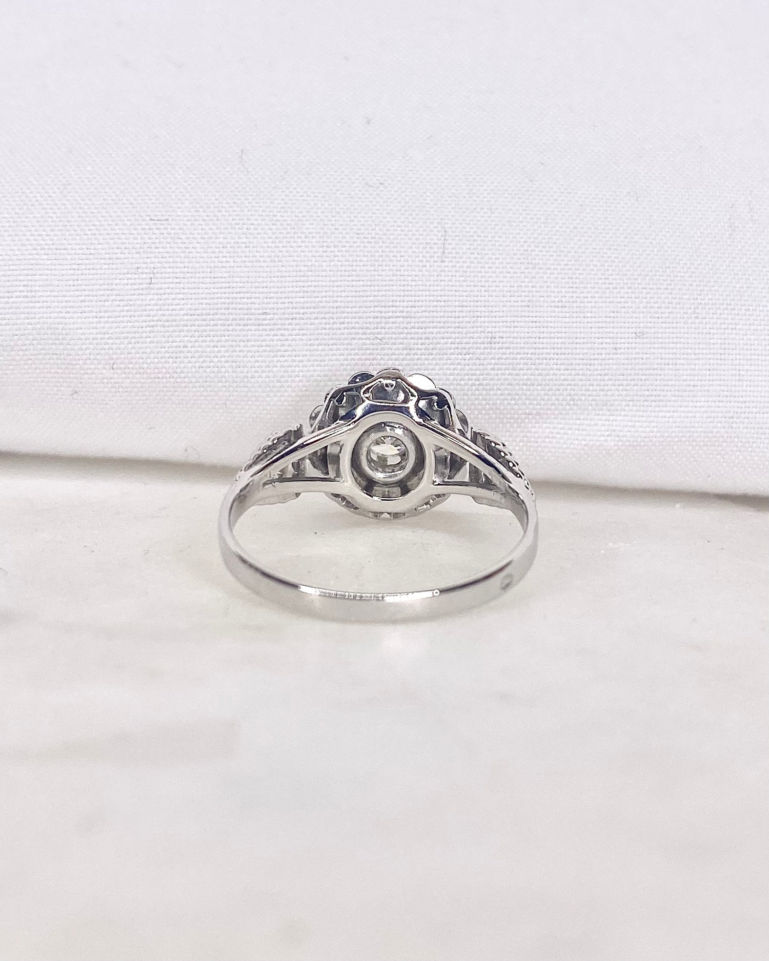 Bague Style Art-deco Solitaire Diamant &quot;Rhea&quot;