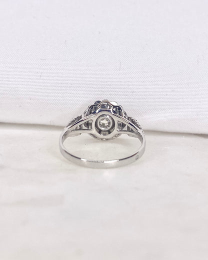 Bague Style Art-deco Solitaire Diamant &quot;Rhea&quot;