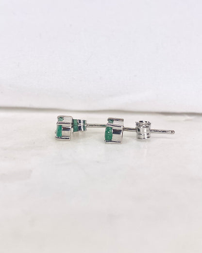 Puces Émeraudes 1 carat &quot;Melanie&quot;