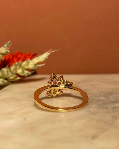 Bague Camaïeu de Topazes &amp; Diamants &quot;Trisha&quot;