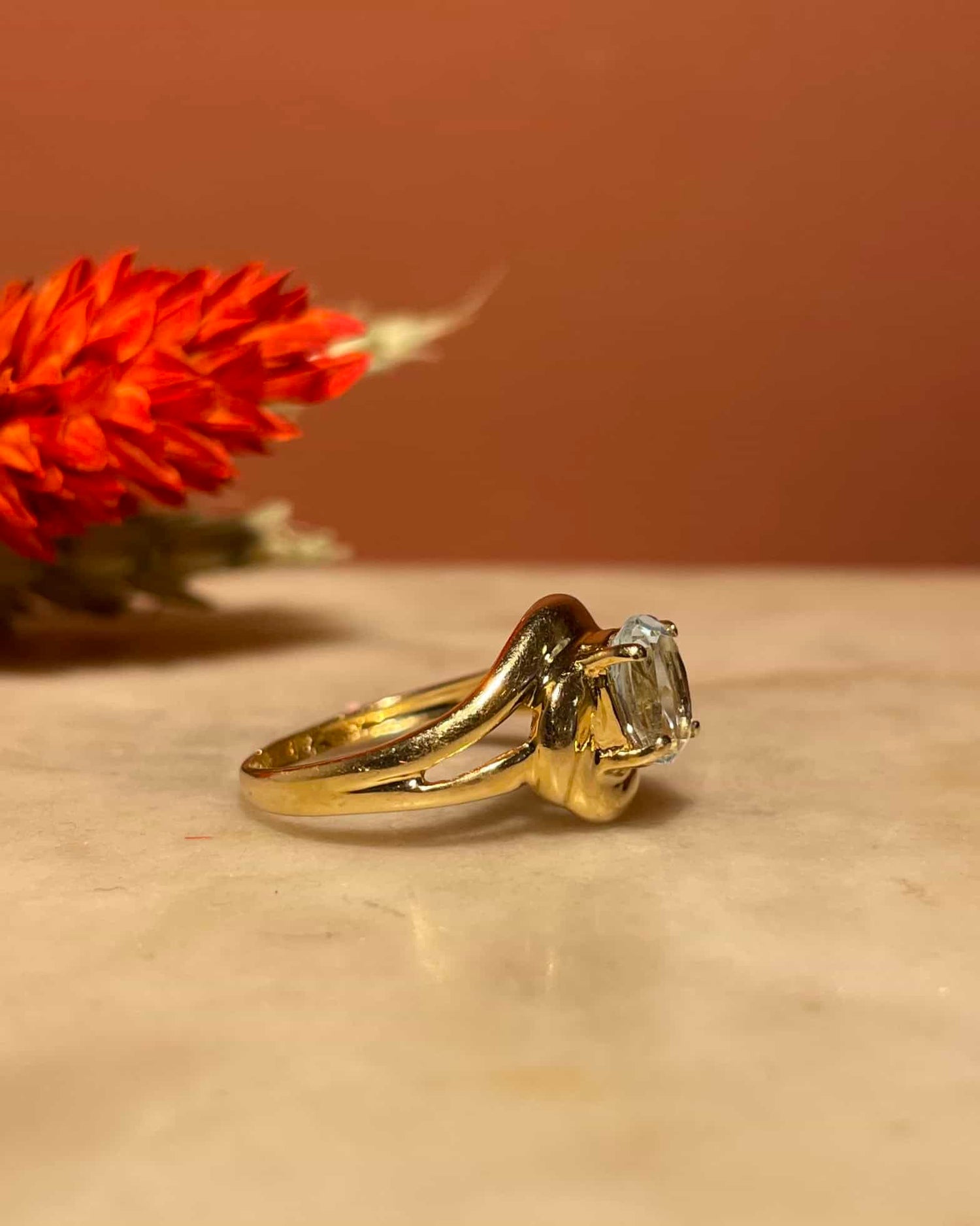 Bague Vintage Tourbillon Topaze 0.80 carat &quot;Kesley&quot;