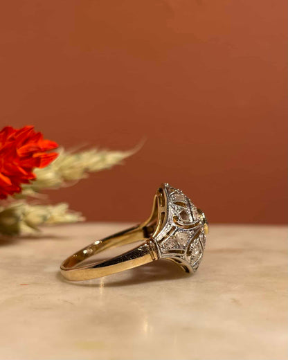 Bague vintage Art-déco Diamants &quot;Kahir&quot;