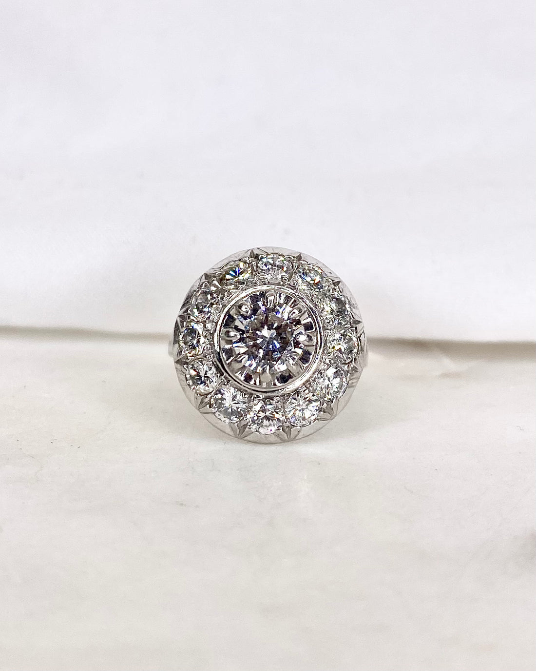 Bague Art-Déco Diamants 1.80 carat &quot;Nayla&quot;