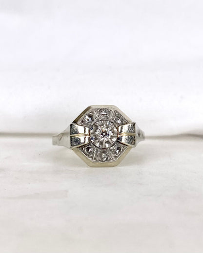Bague Art-Déco Diamants &quot;Janelle&quot;