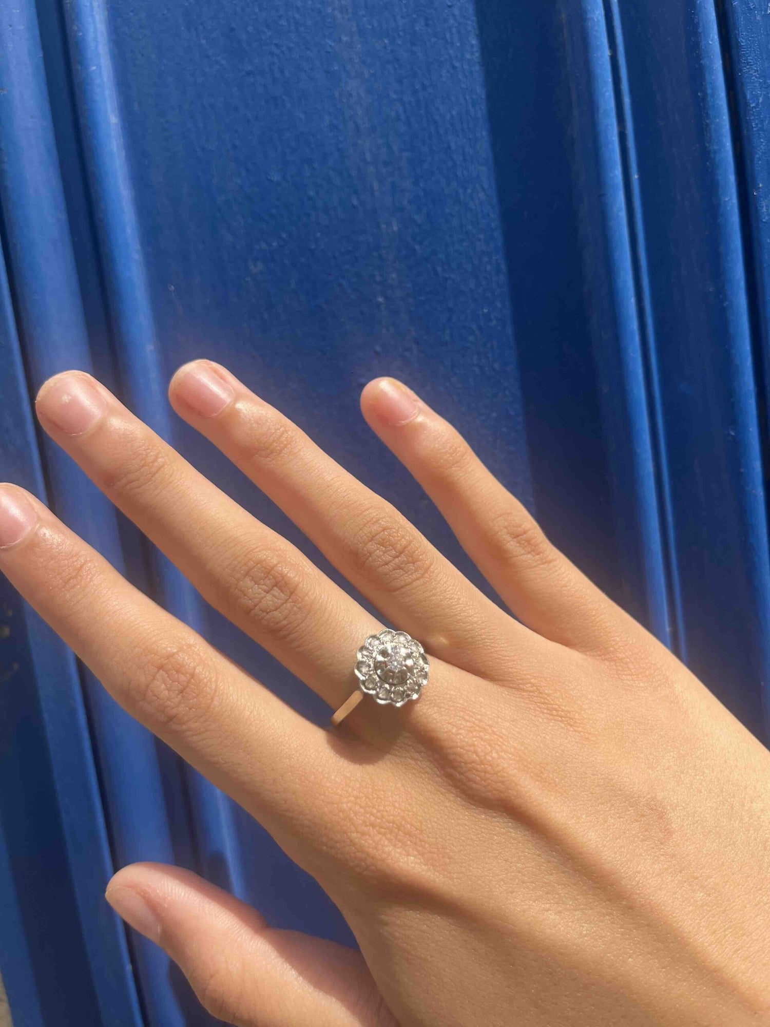Bague Marguerite  Art-Déco Diamants &quot;Léa&quot;