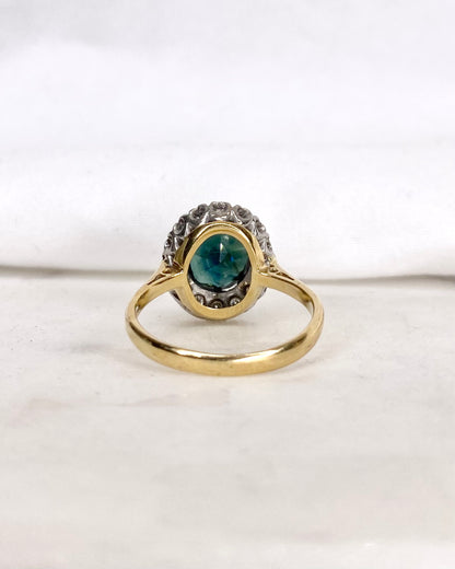 Bague Marguerite Saphir 3.20 carats &amp; Diamants &quot;Maia&quot;