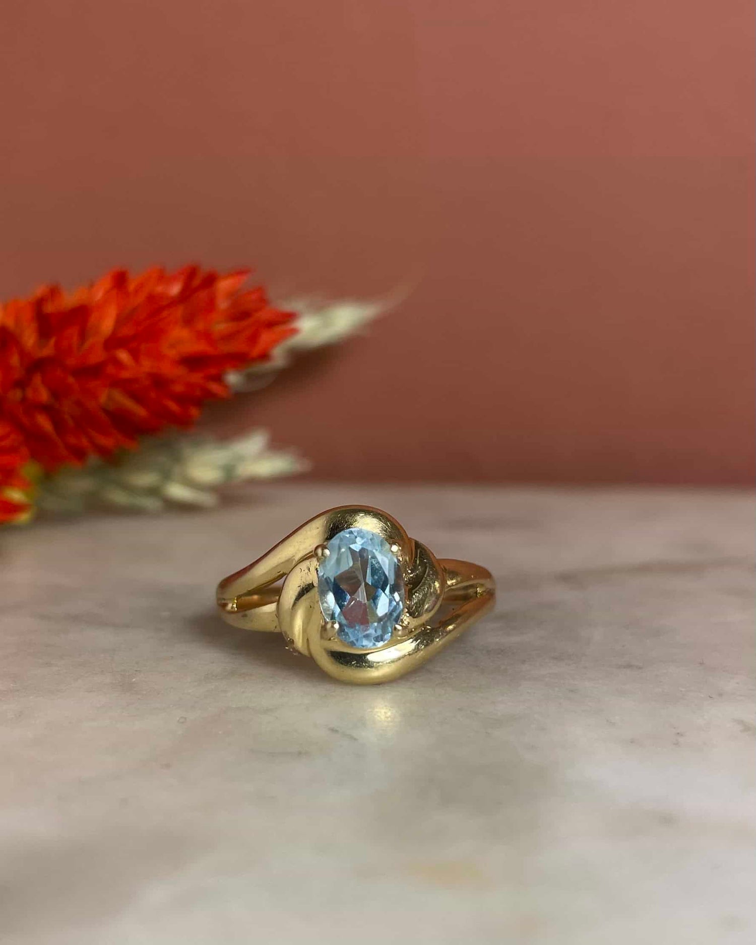 Bague Vintage Tourbillon Topaze 0.80 carat &quot;Kesley&quot;