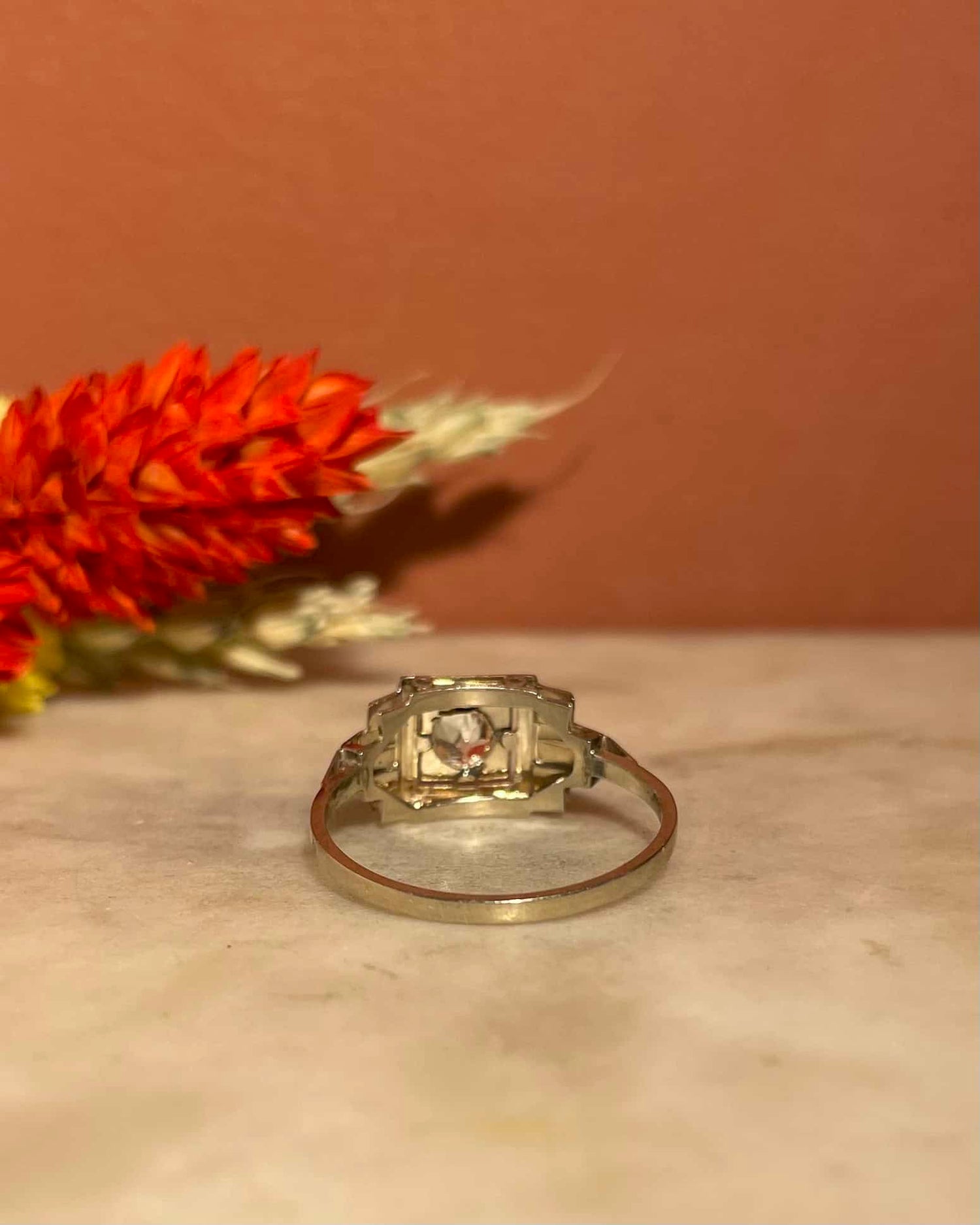 Bague Vintage Art Déco Diamant &quot;Méolia&quot;