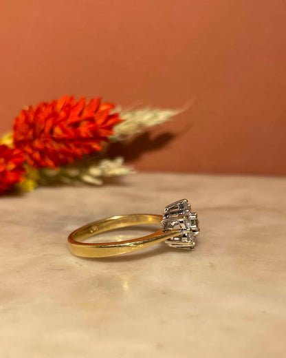 Bague Marguerite Vintage Diamants 0.60 carat &quot;Qiana&quot;