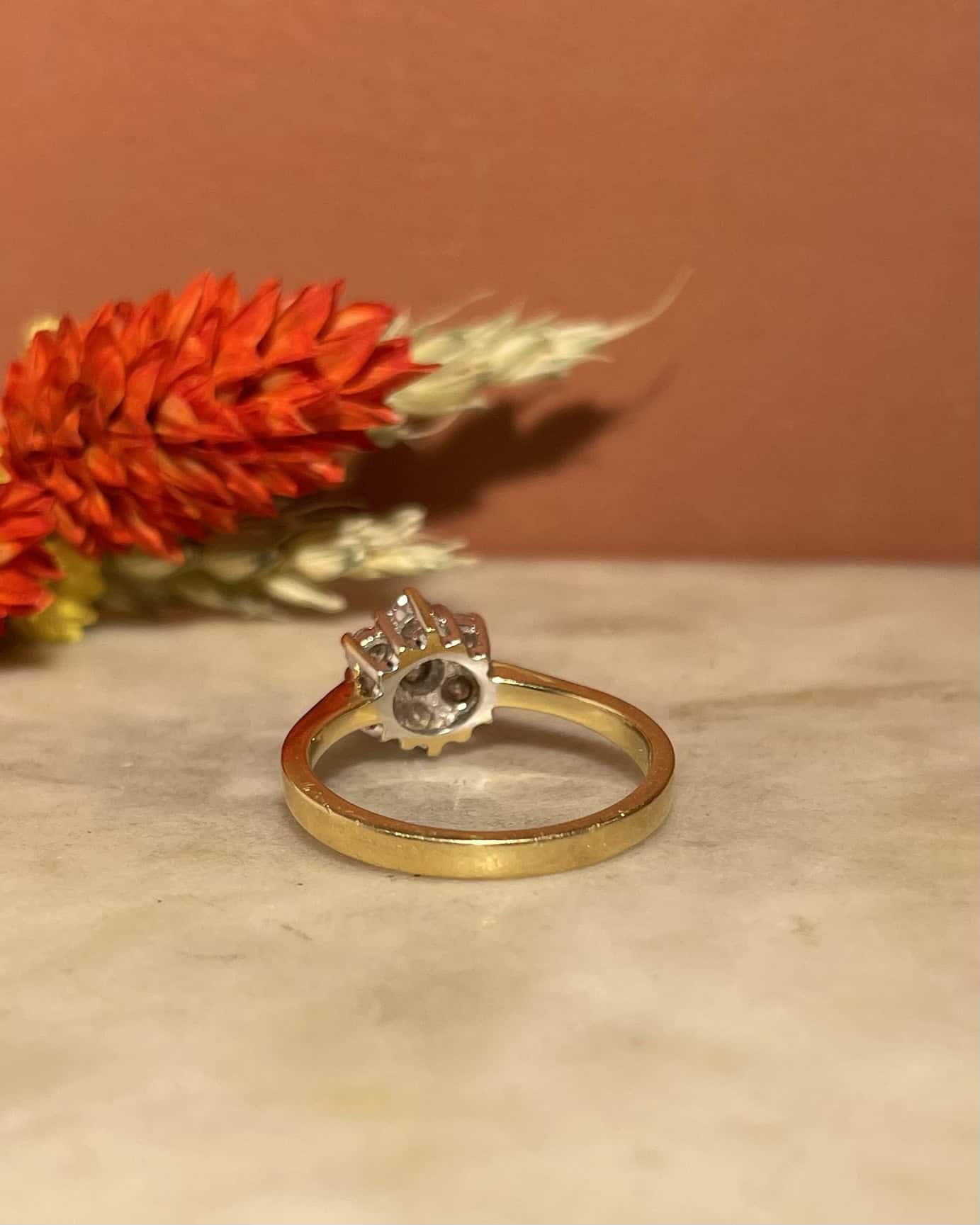 Bague Marguerite Vintage Diamants 0.60 carat &quot;Qiana&quot;