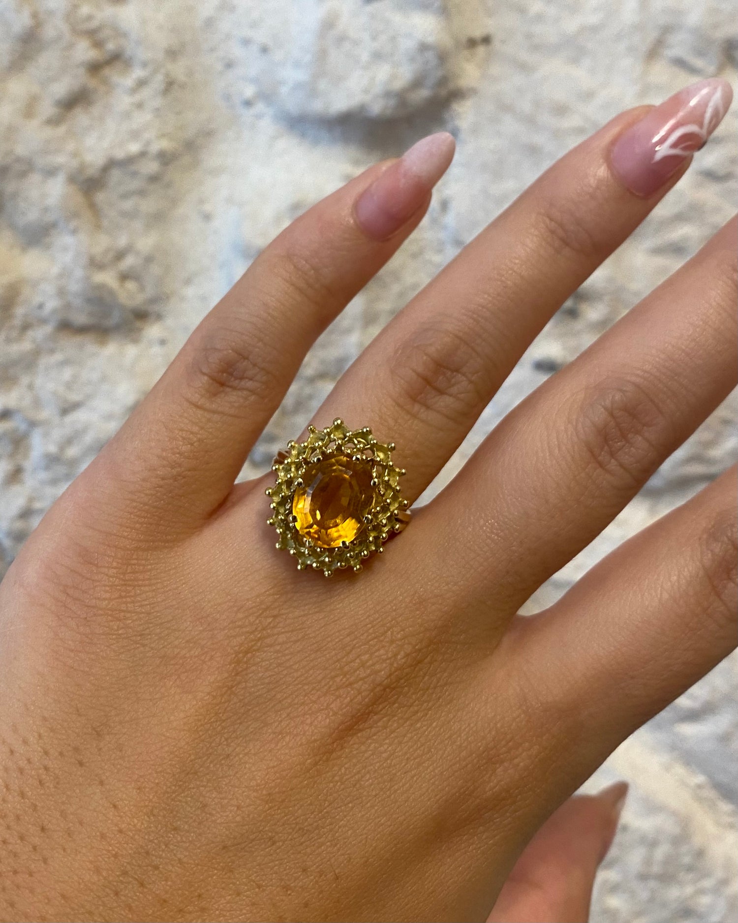 Bague Cocktail Citrine 3.80 carats &quot;Dorra&quot;