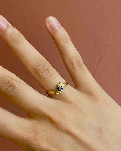 Bague tourbillon saphir &quot;Kat&quot;