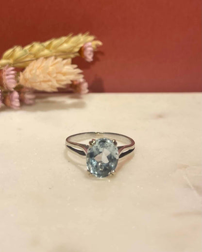 Bague Solitaire Aigue-Marine 2.70 carats &quot;Mona&quot;