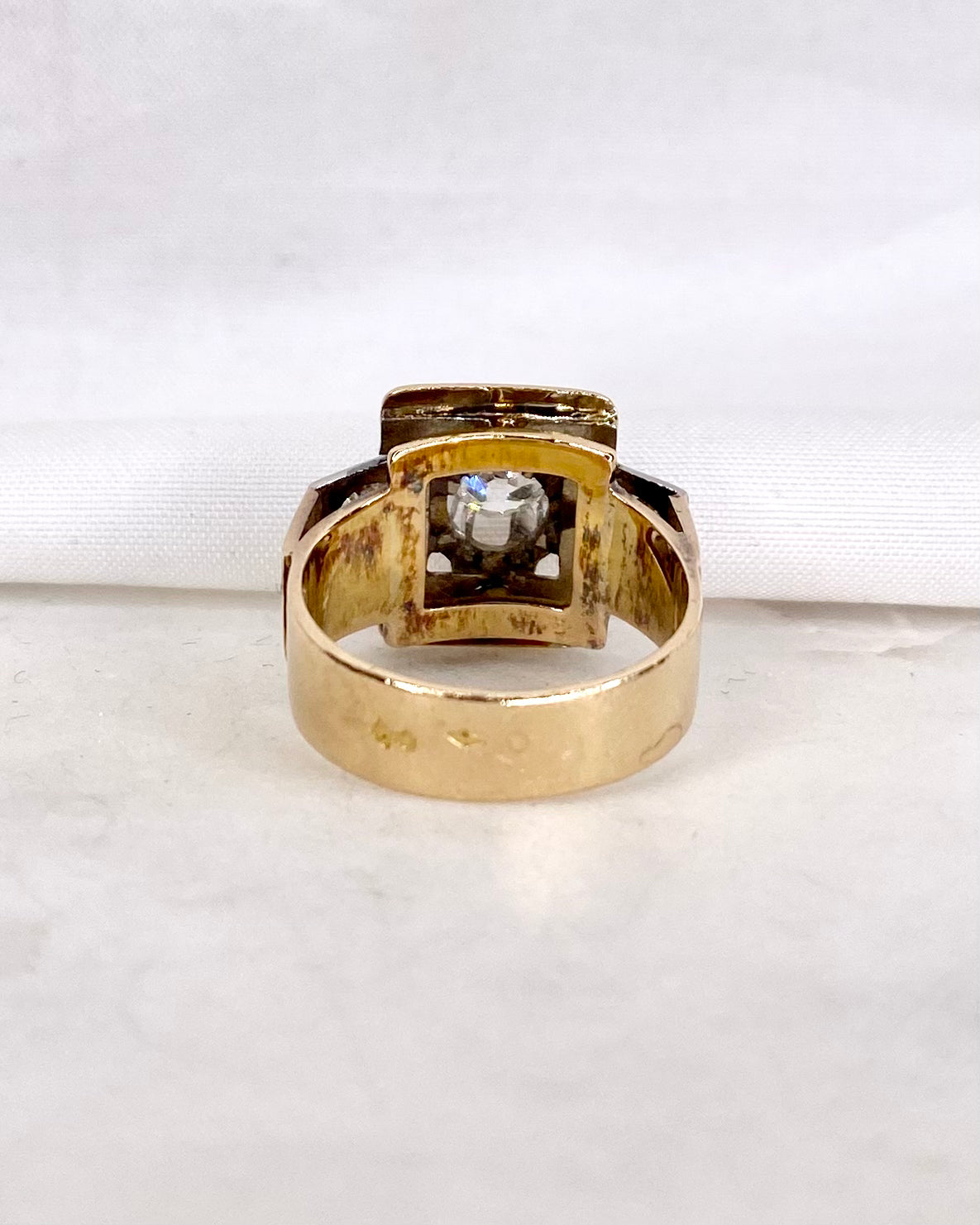 Bague Tank Trilogie Diamants 1.25 carat &quot;Amandine&quot;