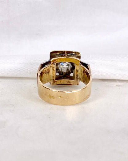Bague Tank Trilogie Diamants 1.25 carat &quot;Amandine&quot;