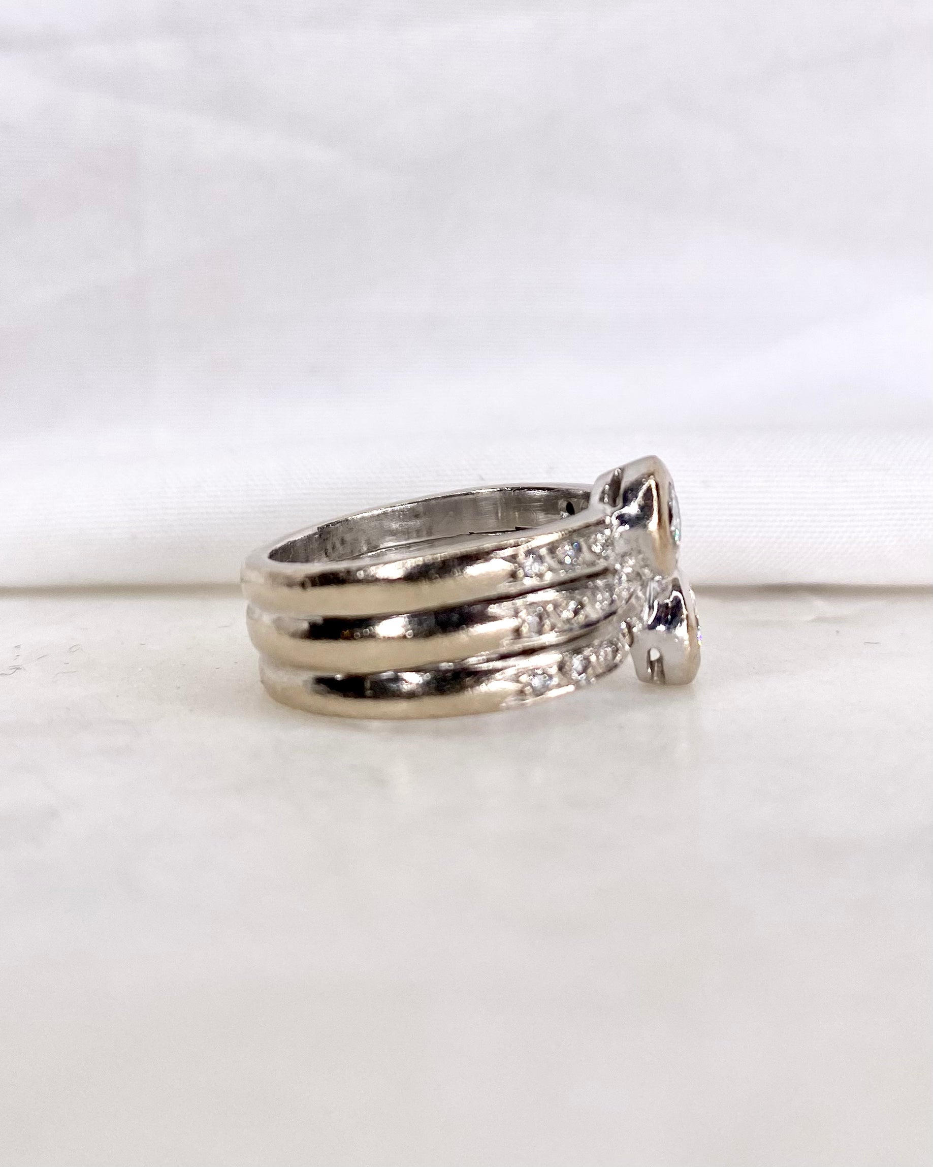 Bague Jonc Diamants 0.60 carat &amp; or 9.62g "Mathilde"