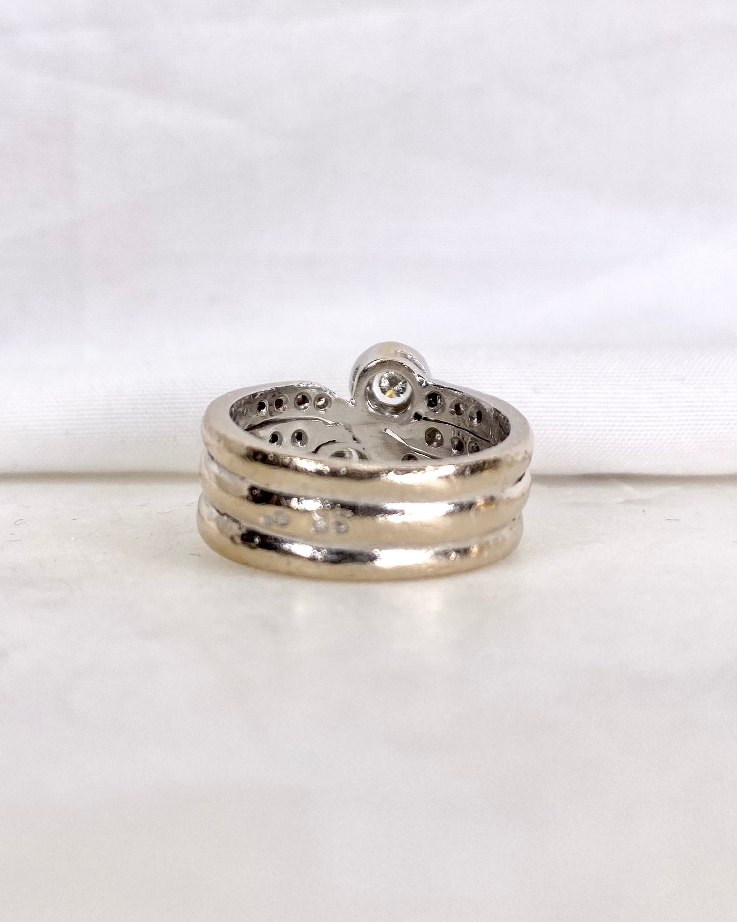 Bague Jonc Diamants 0.60 carat &amp; or 9.62g &quot;Mathilde&quot;