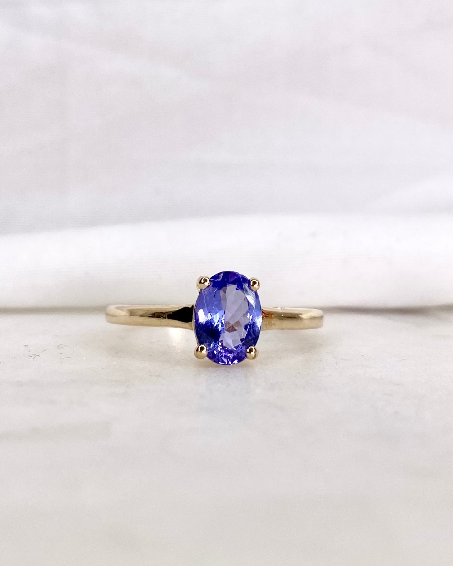 Bague Solitaire Tanzanite 1.20 carat &quot;Elia&quot;