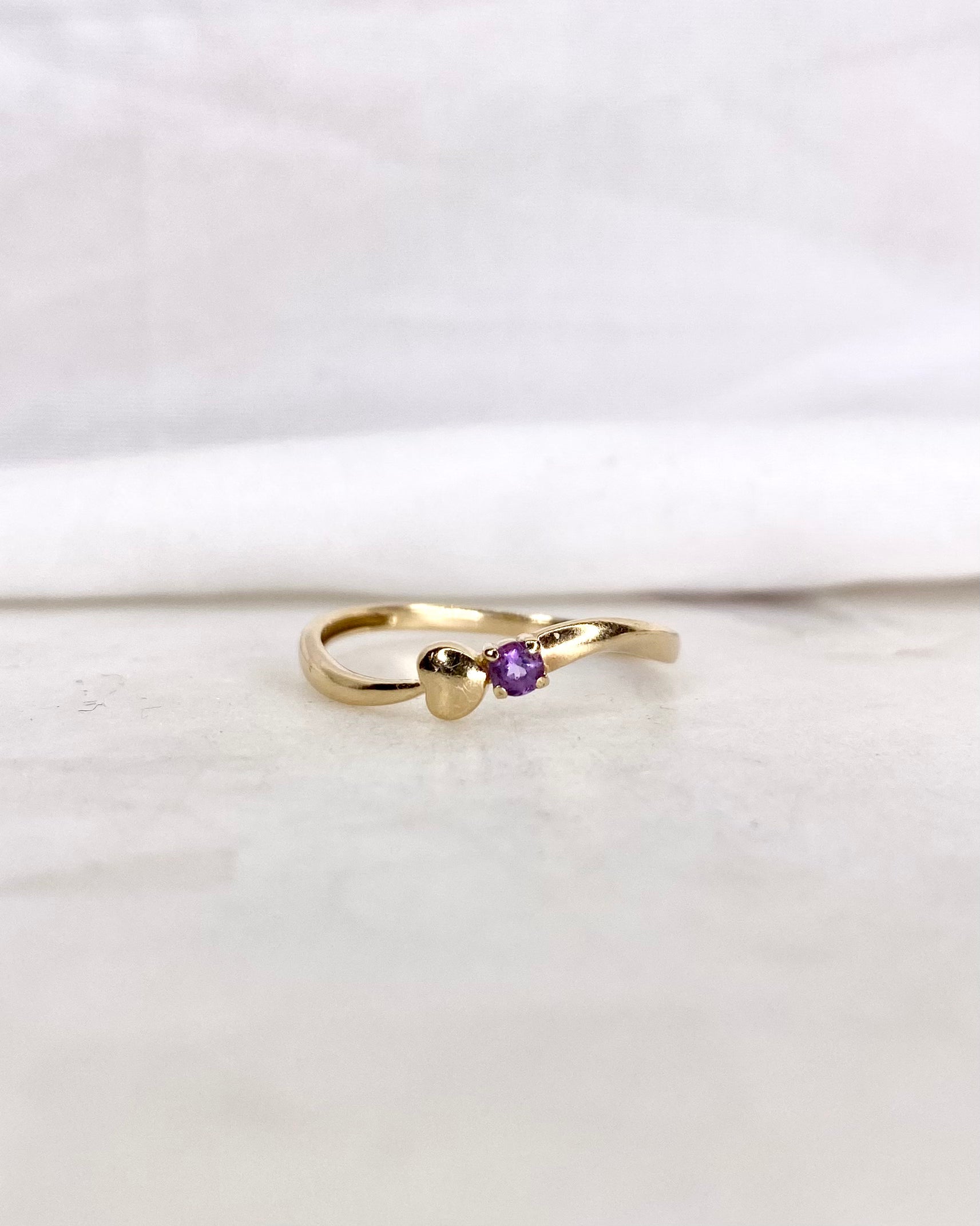 Bague Solitaire Améthyste "Evi"