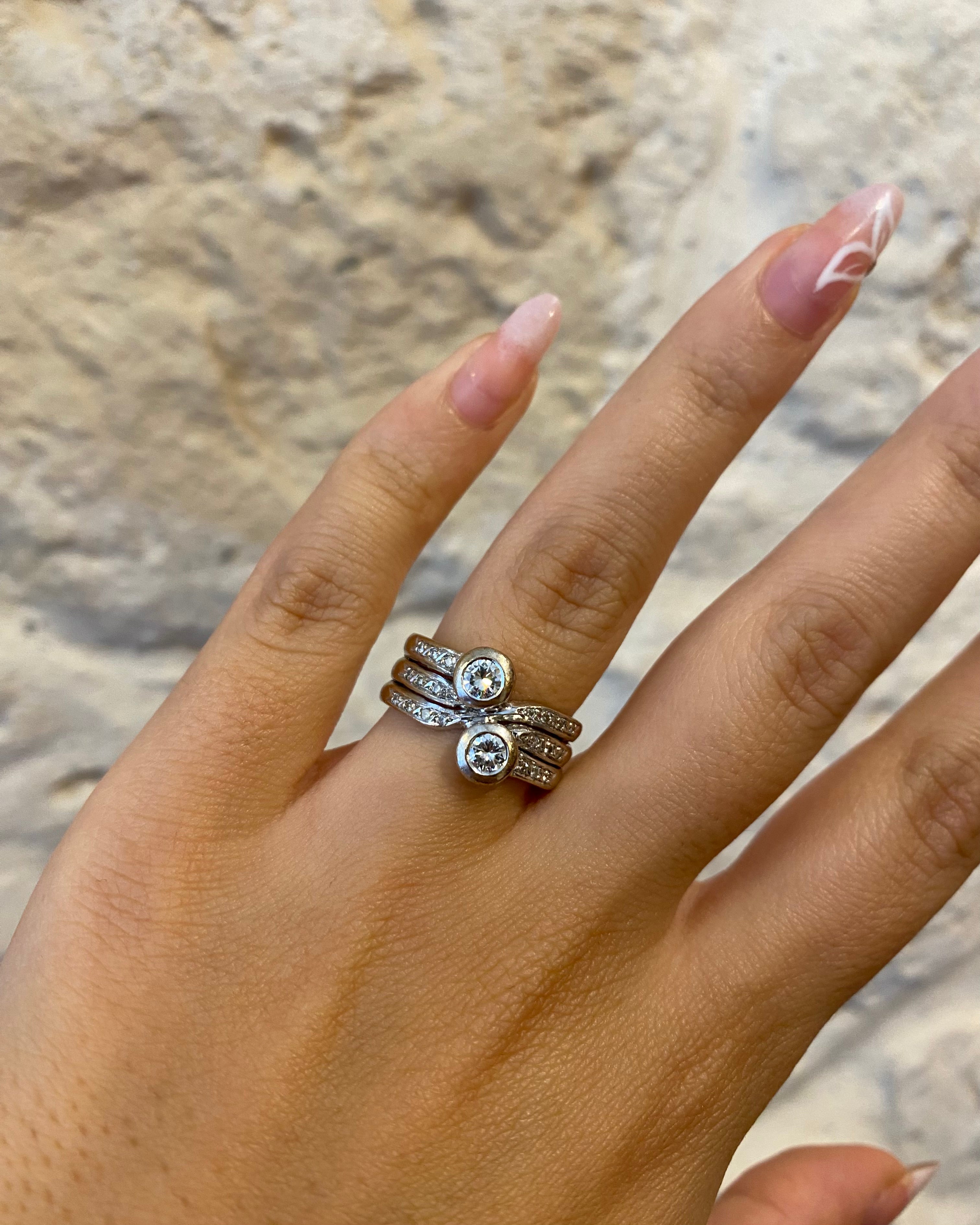 Bague Jonc Diamants 0.60 carat &amp; or 9.62g &quot;Mathilde&quot;