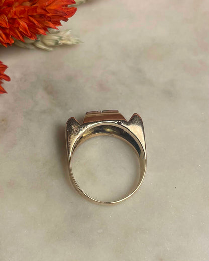 Bague Tank Vintage Diamants &quot;Anderson&quot;