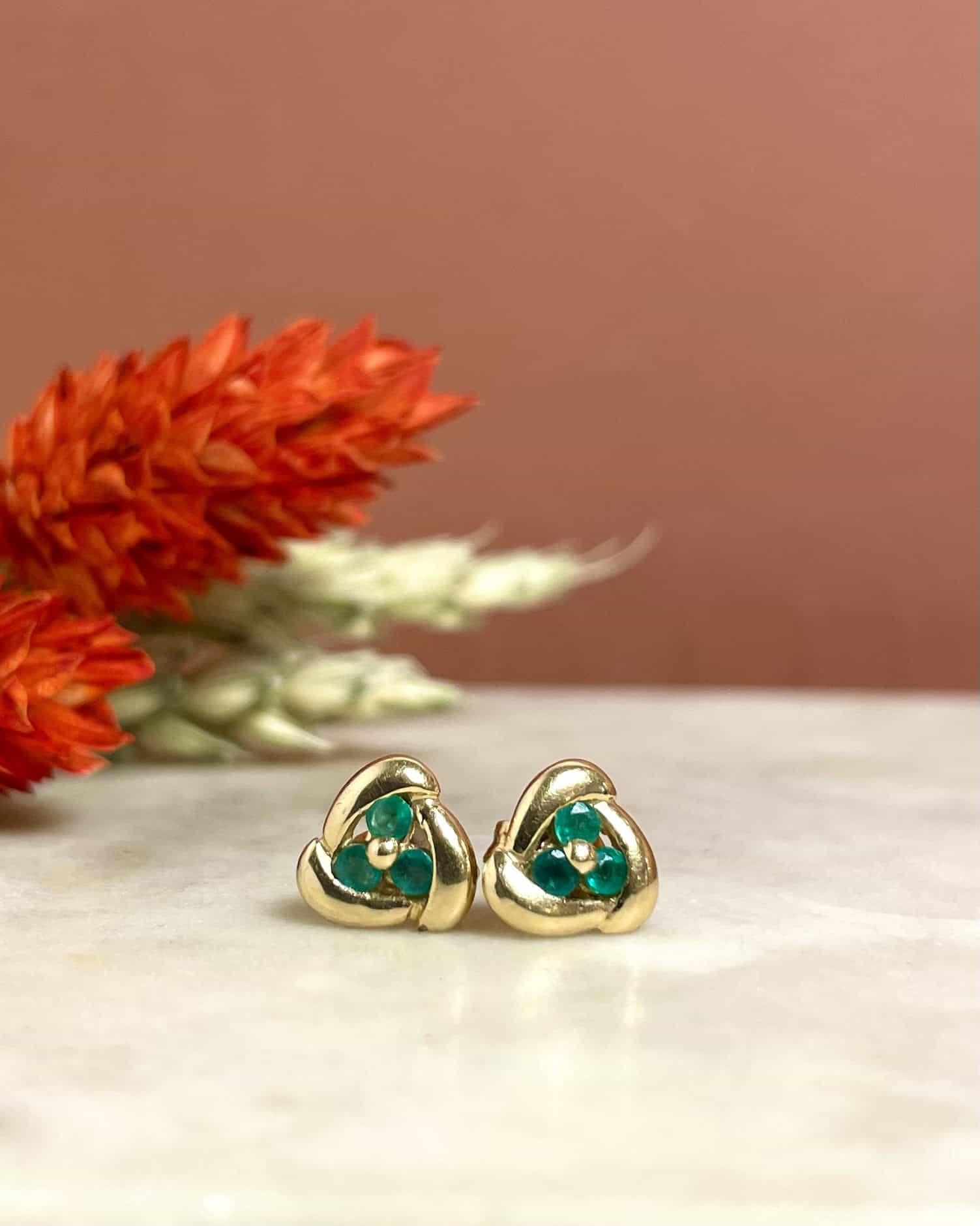 "Felicie" Emerald Earrings