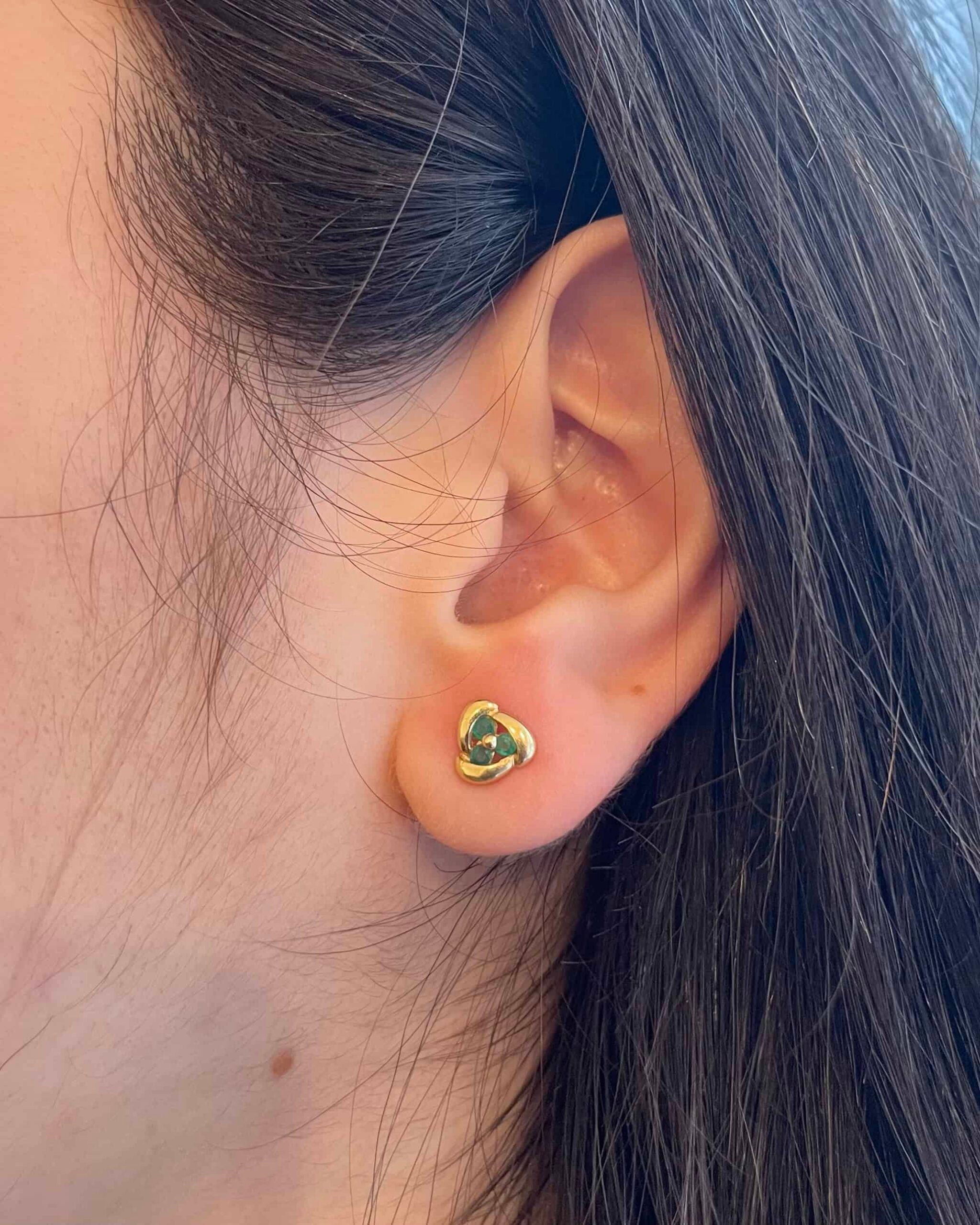 "Felicie" Emerald Earrings