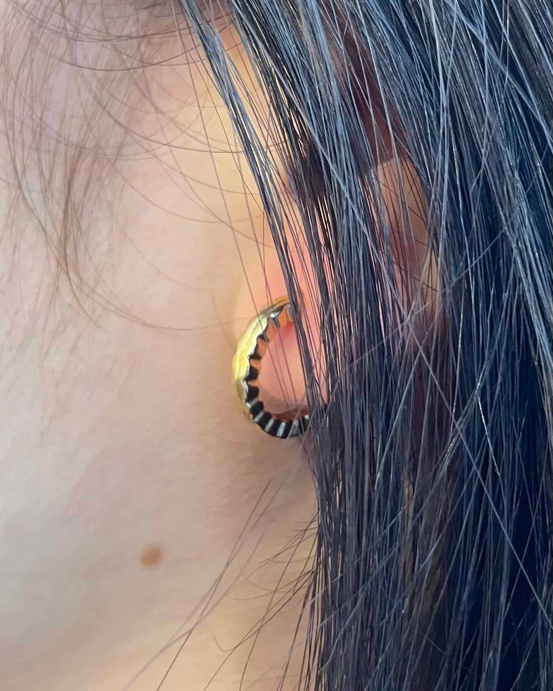 Vintage Gold Hoop Earrings &quot;Éline&quot;
