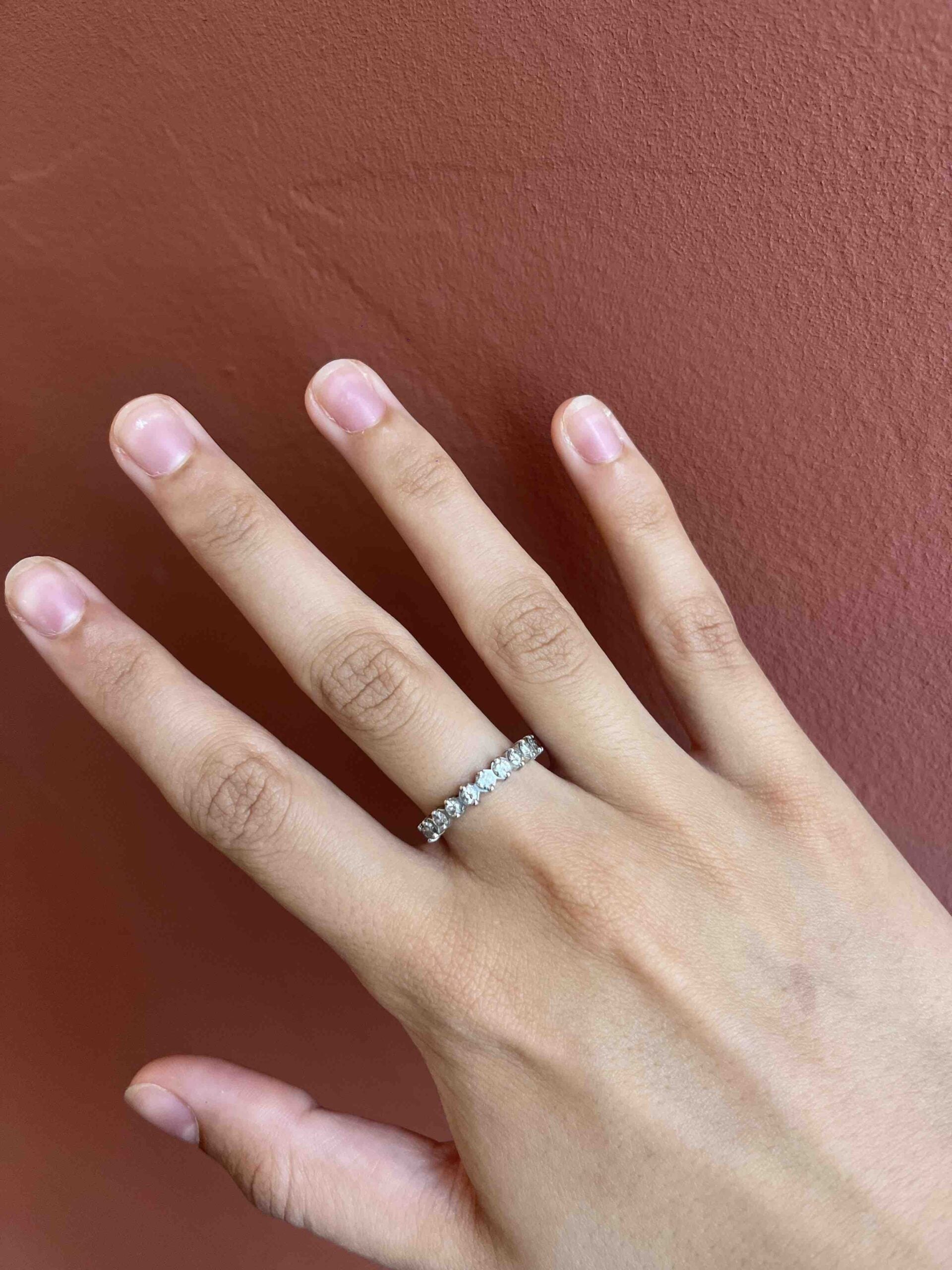 American Diamond Wedding Band 1.30 carat "Léna"