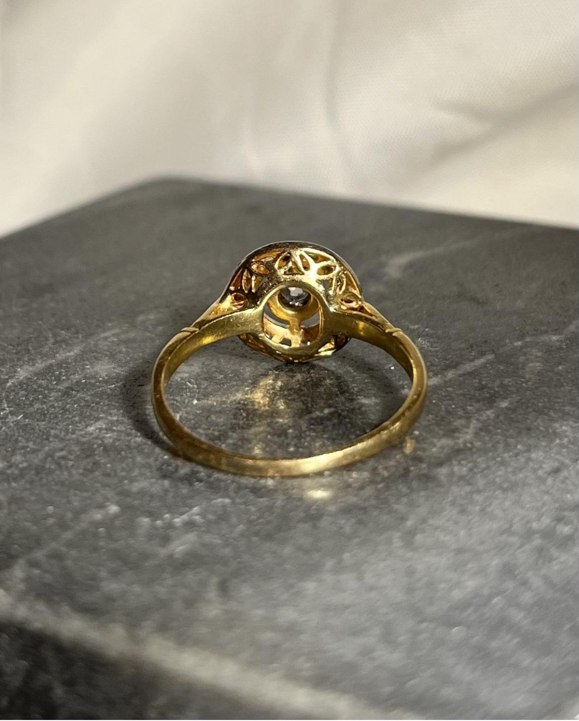 Bague Art-déco diamants "Sélia"