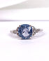 Bague Trilogie Saphir 2.70 carats & Diamants "Florie" - Elliade Paris