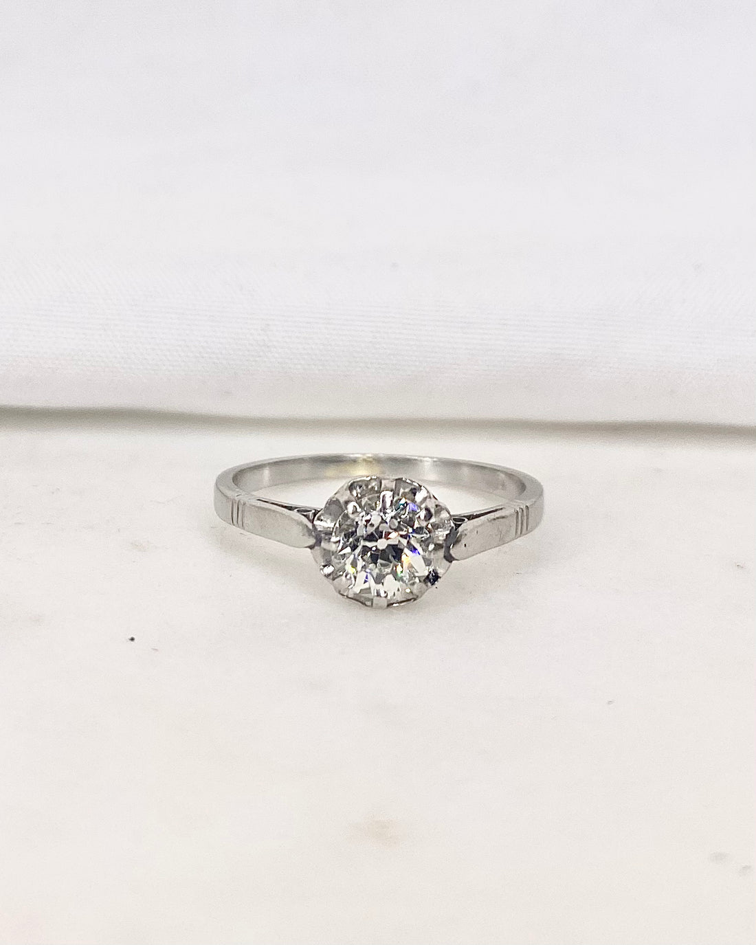 Bague Solitaire Diamant 0.50 carat &quot;Olea&quot;