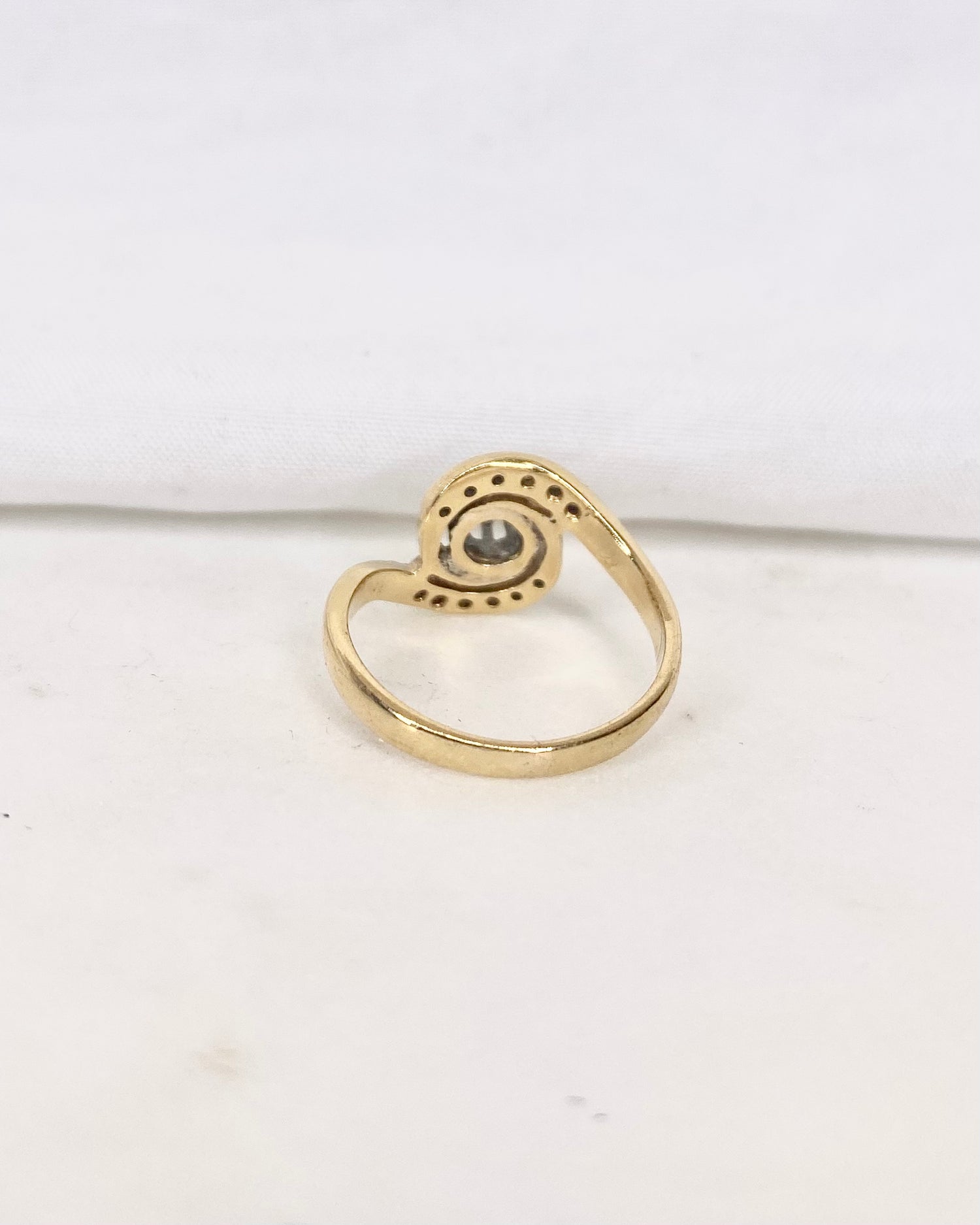 Bague Tourbillon Style Art Nouveau Diamants &quot;Anaé&quot;
