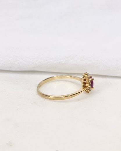 Bague Marguerite Rubis &amp; Diamants &quot;Pim&quot;