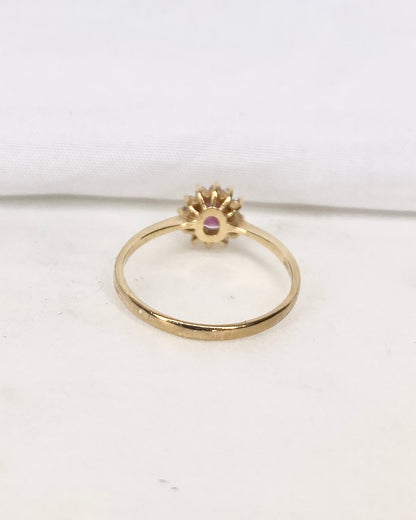 Bague Marguerite Rubis &amp; Diamants &quot;Pim&quot;